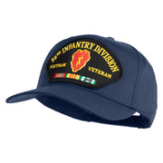 25th Infantry Division Vietnam Veteran Patched Solid Cotton Twill 5 Panel Prostyle Snap Cap - Navy OSFM