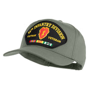 25th Infantry Division Vietnam Veteran Patched Solid Cotton Twill 5 Panel Prostyle Snap Cap - Grey OSFM