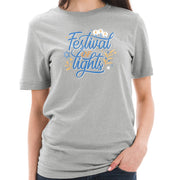 Festival of Lights Graphic Design Ring Spun Combed Cotton Short Sleeve Deluxe Jersey T-Shirt