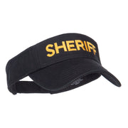 Sheriff Embroidered Washed Cotton Visor