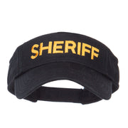 Sheriff Embroidered Washed Cotton Visor