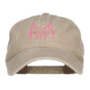 Hiss Off Embroidered Washed Cap