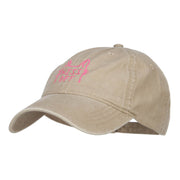 Hiss Off Embroidered Washed Cap