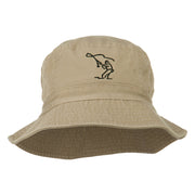 Fly Fishing Outline Bucket Hat