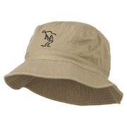 Fly Fishing Outline Bucket Hat