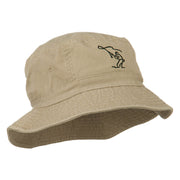 Fly Fishing Outline Bucket Hat