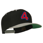 Arial Number 4 Embroidered Classic Two Tone Cap