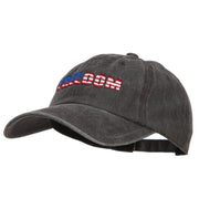 Freedom USA Flag Embroidered Unstructured Cap