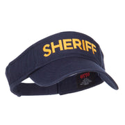 Sheriff Embroidered Washed Cotton Visor