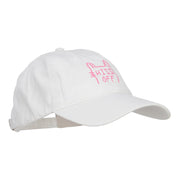 Hiss Off Embroidered Washed Cap