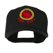 Fire Fighter Dept Symbol Embroidered Cap