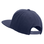 Licensed US Navy Retired Embroidered Wool Blend Prostyle Snapback Cap - Navy OSFM