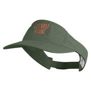 Let Him Cook Icon Embroidered Pro Style Cotton Twill Washed Visor - Olive OSFM