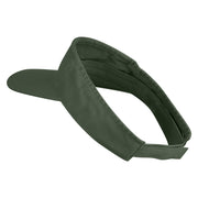 Let Him Cook Icon Embroidered Pro Style Cotton Twill Washed Visor - Olive OSFM