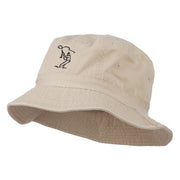 Fly Fishing Outline Bucket Hat