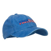 Freedom USA Flag Embroidered Unstructured Cap