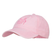 Hiss Off Embroidered Washed Cap