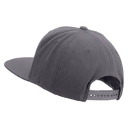 Licensed US Navy Retired Embroidered Wool Blend Prostyle Snapback Cap - Dk-Grey OSFM