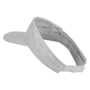 Let Him Cook Icon Embroidered Pro Style Cotton Twill Washed Visor - White OSFM