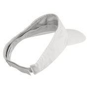 Let Him Cook Icon Embroidered Pro Style Cotton Twill Washed Visor - White OSFM