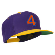 Arial Number 4 Embroidered Classic Two Tone Cap