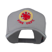 Fire Fighter Dept Symbol Embroidered Cap