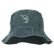 Fly Fishing Outline Bucket Hat