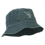 Fly Fishing Outline Bucket Hat