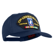 173rd Airborne Brigade Vietnam Veteran Patched Solid Cotton Twill 5 Panel Prostyle Snap Cap - Navy OSFM