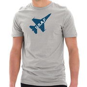 USAF F16 Graphic Design Unisex Short Sleeve Cotton Jersey T-Shirt