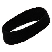 Pixel Win Embroidered Head Bands Terry - Black OSFM