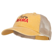 Fur Mama Embroidered Washed Twill Trucker Cap