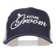 Future Groom Embroidered Cotton Trucker Cap