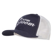 Future Groom Embroidered Cotton Trucker Cap