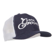 Future Groom Embroidered Cotton Trucker Cap