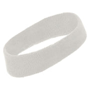 Pixel Win Embroidered Head Bands Terry - White OSFM