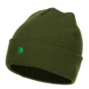 Mini Frog Embroidered Long Beanie