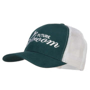 Future Groom Embroidered Cotton Trucker Cap