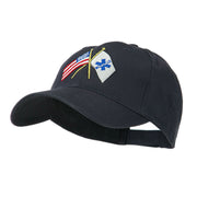 Flags with Star of Life Embroidered Cap