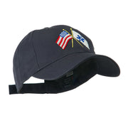 Flags with Star of Life Embroidered Cap