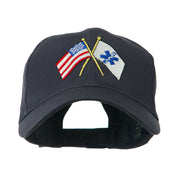 Flags with Star of Life Embroidered Cap