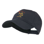 Fly Fishing Man Outline Embroidered Cap