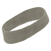 Pixel Win Embroidered Head Bands Terry - Lt-Grey OSFM