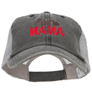 Fur Mama Embroidered Washed Twill Trucker Cap