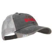 Fur Mama Embroidered Washed Twill Trucker Cap