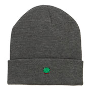 Mini Frog Embroidered Long Beanie