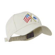 Flags with Star of Life Embroidered Cap