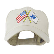 Flags with Star of Life Embroidered Cap