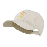 Fly Fishing Man Outline Embroidered Cap