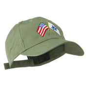 Flags with Star of Life Embroidered Cap